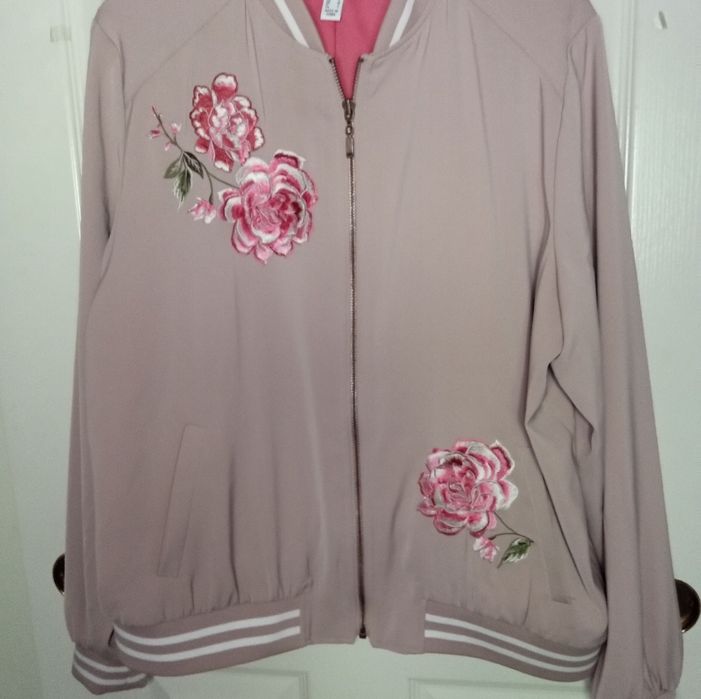 Satiny women's bomber jacket Size M